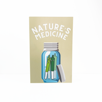 smoke signals get well soon  greeting card nature's medicine bliss shop chicago