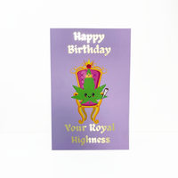 smoke signals happy birthday greeting card your royal highness bliss shop chicago