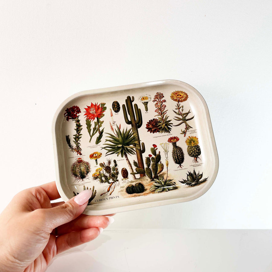 curious prints vintage cacti rolling tray bliss shop chicago