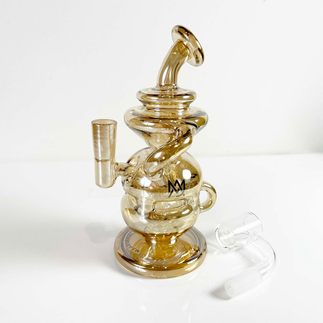 MJ Arsenal Gold Infinity Mini Rig Limited Edition Bliss Shop Chicago