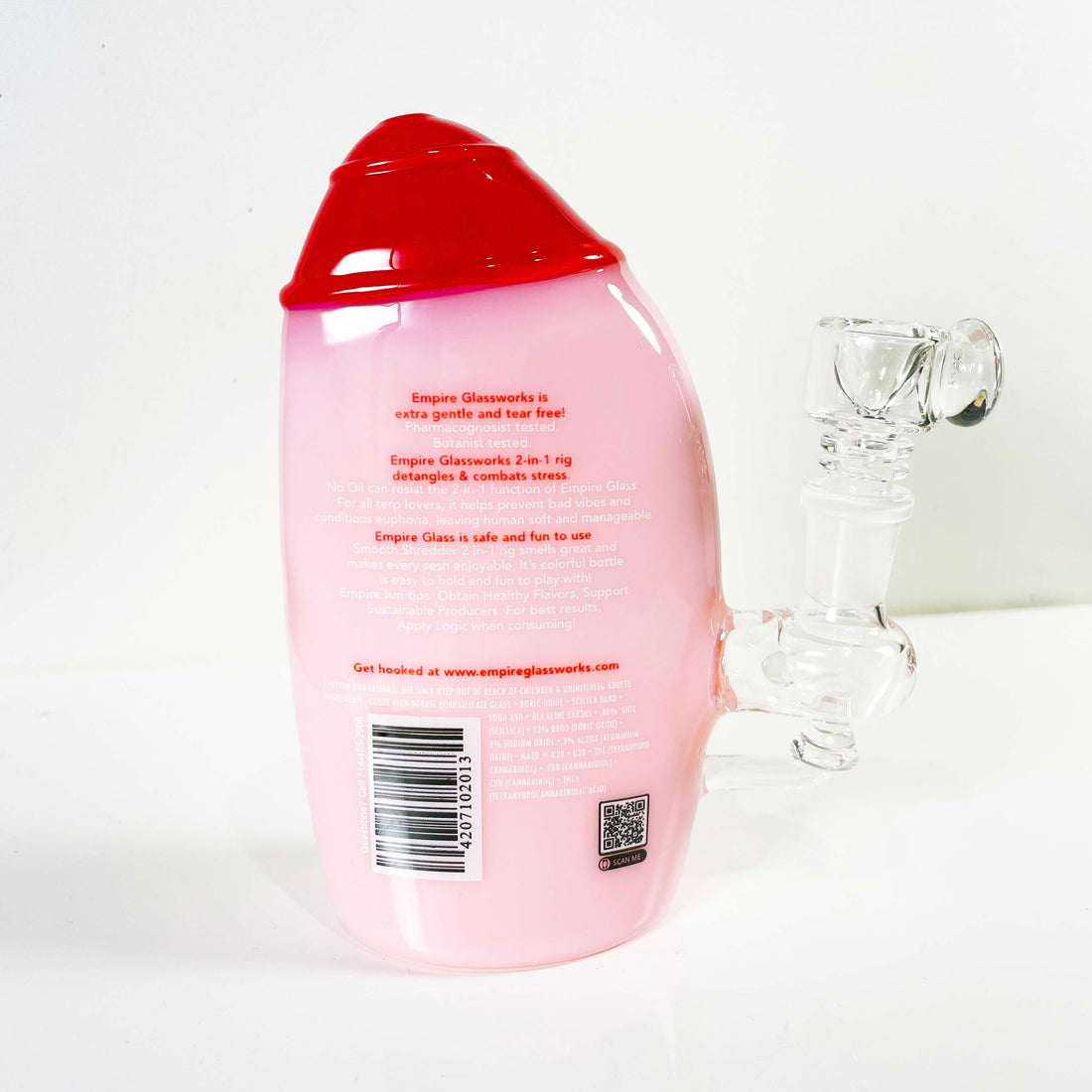 empire glassworks mini rig strawberry cough  shampoo bottle bliss shop chicago