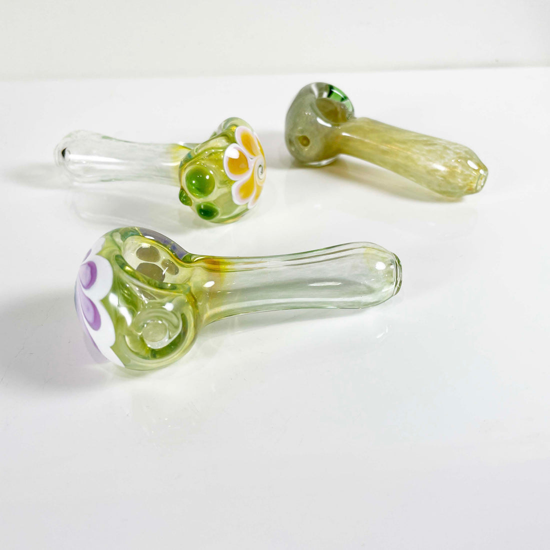 flower swirl glass pipes bliss shop chicago