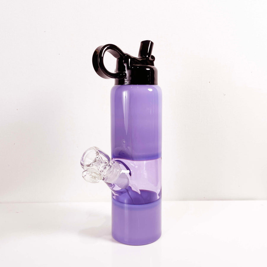 empire glassworks mini rig small purple water bottle bliss shop chicago